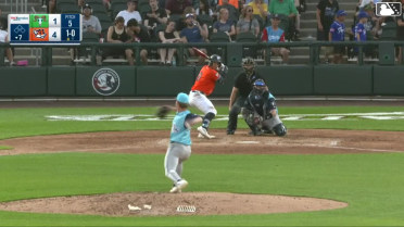 Jackson Castillo homers (7) on a fly ball to right center field.