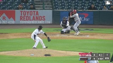 Kendrey Maduro homers (11) on a fly ball to left field. Hayden Alvarez scores. Jonny McGill scores.