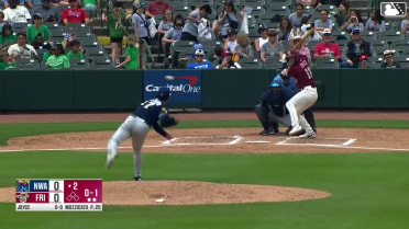 Corey Joyce homers (6) on a fly ball to left field.