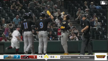 Angel Genao launches a grand slam