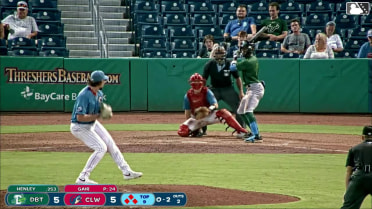 Kyle Henley singles on a sharp line drive to right fielder Nathan Humphreys. Jalen Hairston scores. Arnaldo Lantigua to 3rd. Ty Doucette to 2nd.