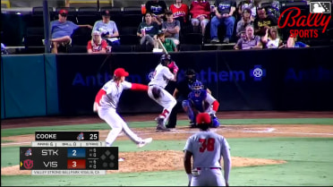 Pedro Blanco homers (17) on a fly ball to center field.