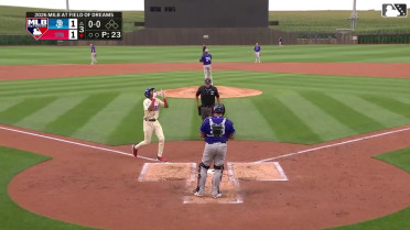 Greg Jones homers into cornfield