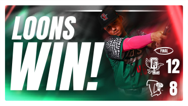 Harlan Has 11 Total Bases in 12-8 Loons Victory, Great Lakes Has Won Six in a Row 