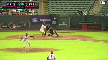 Carlos Renzullo triples (1) on a fly ball to left fielder Abdias De La Cruz. Derek Bernard scores. Jack O'Dowd scores.