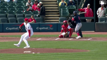 Jeferson Quero homers (4) on a fly ball to left field. Jett Williams scores.
