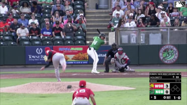 Ryan Noda homers (8) on a fly ball to right field.