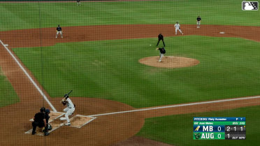 Juan Mateo homers (6) on a line drive to right center field. Caleb Klein scores.