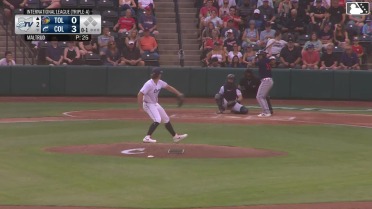 Carlos Pérez homers (3) on a fly ball to left field.