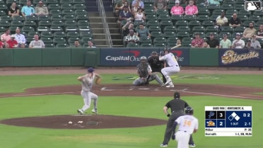 Mac Horvath singles on a line drive to right fielder Brandon Compton. J.T. Arruda scores. Gregory Barrios to 2nd.