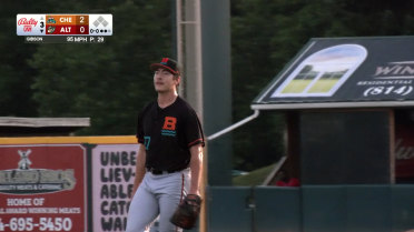 Trey Gibson strikes out eight batters