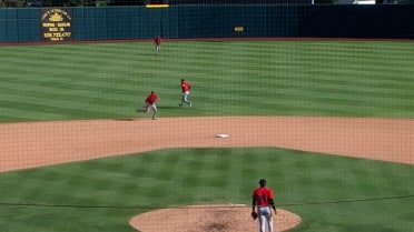 Ethan Holliday's amazing throw