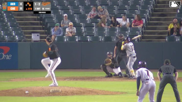 Jose Devers singles on a ground ball to third baseman Anderson De Los Santos. Juan Benjamin scores. Cameron Barstad to 2nd. Throwing error by third baseman Anderson De Los Santos.