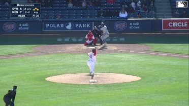 Nick Morabito hit by pitch. Christian Arroyo scores. Cristian Pache to 3rd. Yonny Hernández to 2nd.