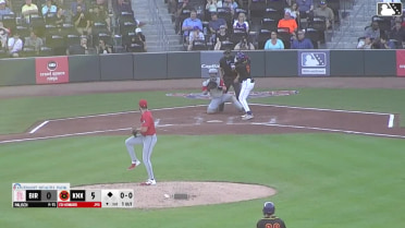 Ed Howard doubles (4) on a sharp ground ball to left fielder Drake Logan. Carter Trice scores.
