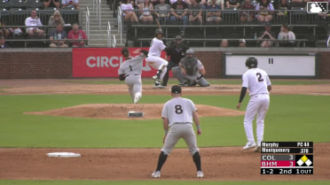 Braden Montgomery out on a sacrifice fly to center fielder Lizandro Espinoza. Samuel Zavala scores.