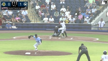 Tyler Rodriguez doubles (4) on a fly ball to center fielder Angel Mateo. Filippo Di Turi scores. Kevin Garcia scores.