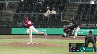 Marcos Castañon grounds into a double play, second baseman Ryan Bliss to shortstop Brock Rodden to first baseman Patrick Wisdom. Nick Schnell out at 2nd. Marcos Castañon out at 1st.