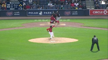 Red Sox challenged (pitch result): Kody Huff walks. Petey Halpin scores. Travis Bazzana to 3rd. Stuart Fairchild to 2nd.