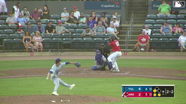 Josh Hood singles on a ground ball to left fielder Josue De Paula. Blake Rambusch scores.