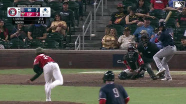 Diego Castillo singles on a line drive to right fielder Samad Taylor. Gilberto Celestino scores.