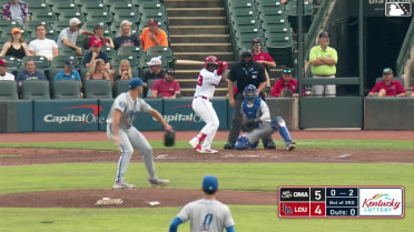 Héctor Rodríguez homers (23) on a fly ball to right center field. Ke'Bryan Hayes scores.