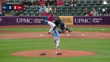 Izaac Pacheco homers (16) on a fly ball to center field.
