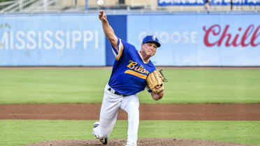 Blalock's Dominant Start Leads Shuckers to Shutout Win over Blue Wahoos