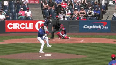 Johan Macias grounds out to first baseman Peyton Williams. Caleb Bartolero scores.