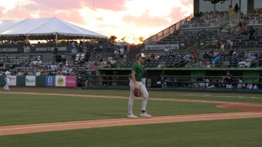 Cam Caminiti records a career-high nine strikeouts
