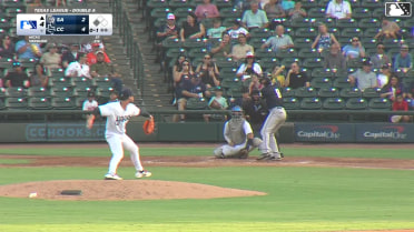 Luis Verdugo doubles (4) on a fly ball to left fielder Tyler Whitaker. Romeo Sanabria scores.