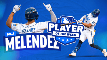 MJ Melendez Named International League Player of the Week