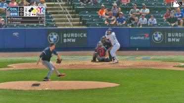 Nick Lorusso homers (3) on a fly ball to left center field. Christopher Morel scores.