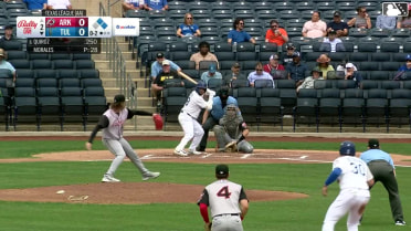 Nelson Quiroz grounds into a double play, second baseman Michael Arroyo to shortstop J.T. Arruda to first baseman Charlie Pagliarini. Griffin Lockwood-Powell out at 2nd. Nelson Quiroz out at 1st.