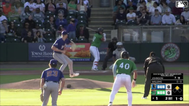 Creed Willems singles on a fly ball to left fielder Justyn-Henry Malloy. Michael Siani scores.