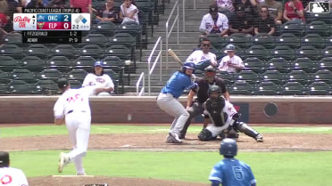 Ryan Fitzgerald doubles (34) on a line drive to right fielder Nick Solak. Hyeseong Kim scores.