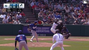 Ronny Simon grounds out, third baseman Ryan Kreidler to first baseman Aaron Sabato. Dominic Fletcher scores. Konnor Griffin to 3rd.