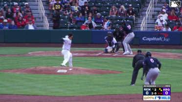 Kristian Robinson singles on a ground ball to right fielder Charlie Condon. LuJames Groover scores. A.J. Vukovich to 2nd.