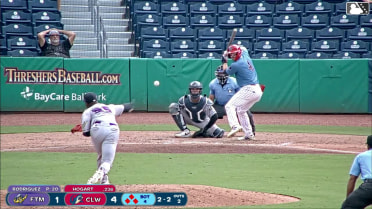 Jonathan Hogart singles on a pop up to second baseman Charlie Scholvin. Tyler Spangler scores. Will Gasparino scores. Nolan Beltran to 3rd.