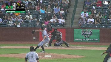 Wyatt Sanford singles on a line drive to left fielder Derek Cerda. Dylan Palmer scores. Josh Tate to 2nd.
