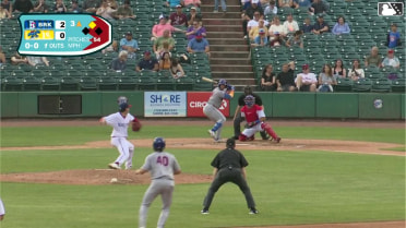 Ronald Hernandez doubles (8) on a sharp line drive to right fielder Manolfi Jimenez. Grae Kessinger scores.
