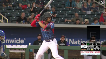Tovar's first Triple-A hit for Isotopes