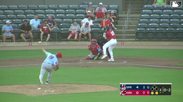 Josh Caron strikes out swinging.