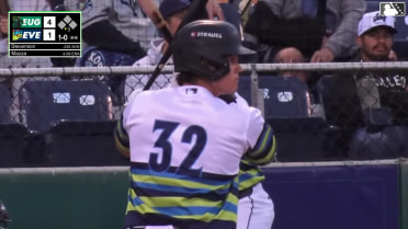 Luke Stevenson homers (19) on a fly ball to right center field.