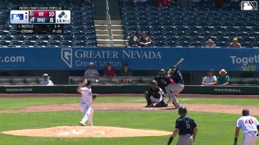 Diego Castillo triples (1) on a fly ball to right fielder Angel Ortiz. Jarred Kelenic scores. John Taylor scores.