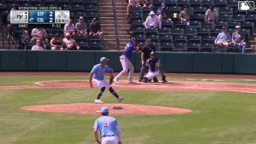 Matt Wallner homers (23) on a fly ball to center field.