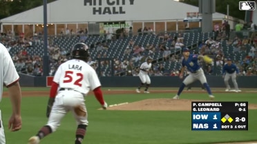 Eddys Leonard doubles (11) on a line drive to center fielder Justin Dean. Luis Lara scores. Jeferson Quero scores.