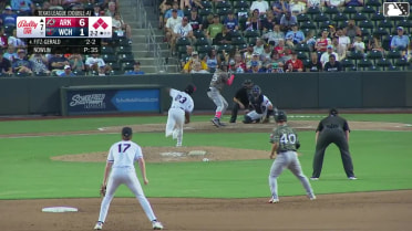 Hunter Fitz-Gerald out on a sacrifice fly to center fielder Garrett Spain. Josh Hood scores. Boston Smith to 3rd.