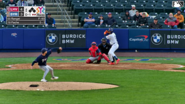 Cristian Pache homers (2) on a fly ball to left field.