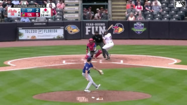 Corey Julks homers (12) on a fly ball to left center field. Eduardo Valencia scores.